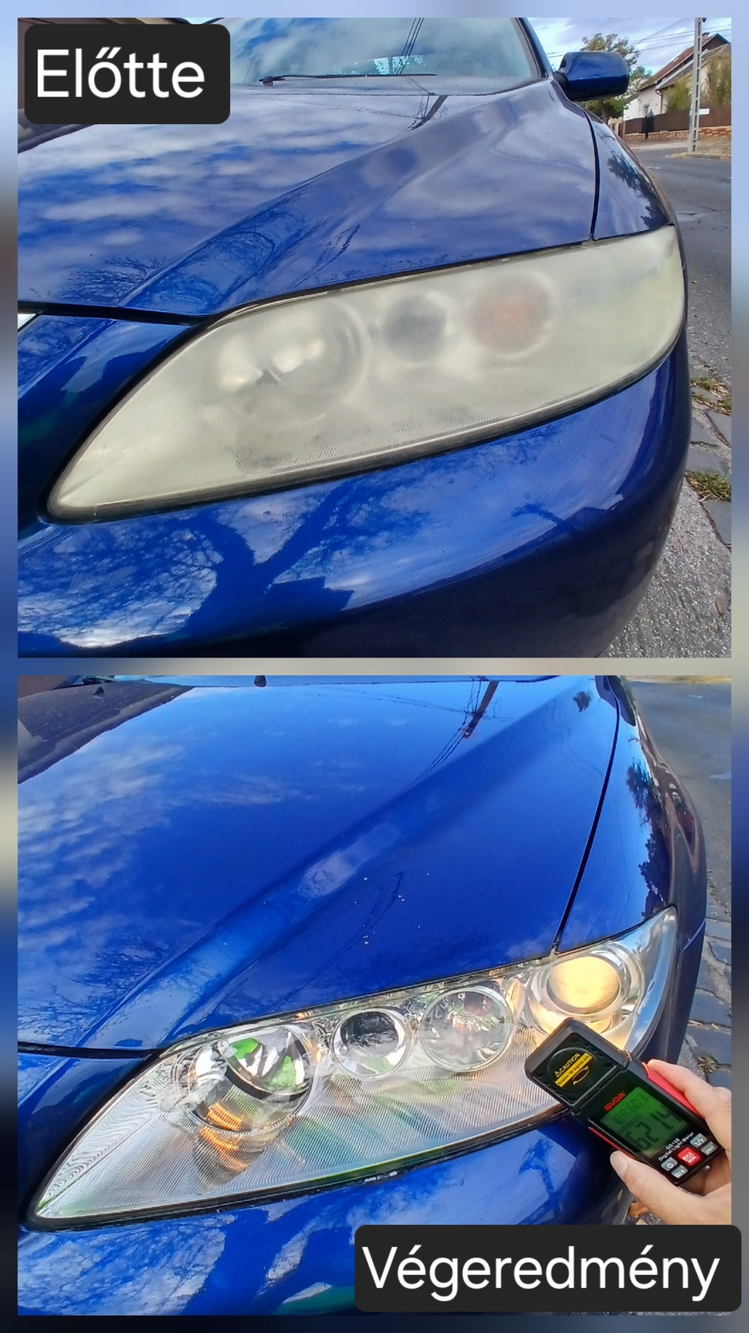 Mazda 6 Fényszórók Védőfóliázva.