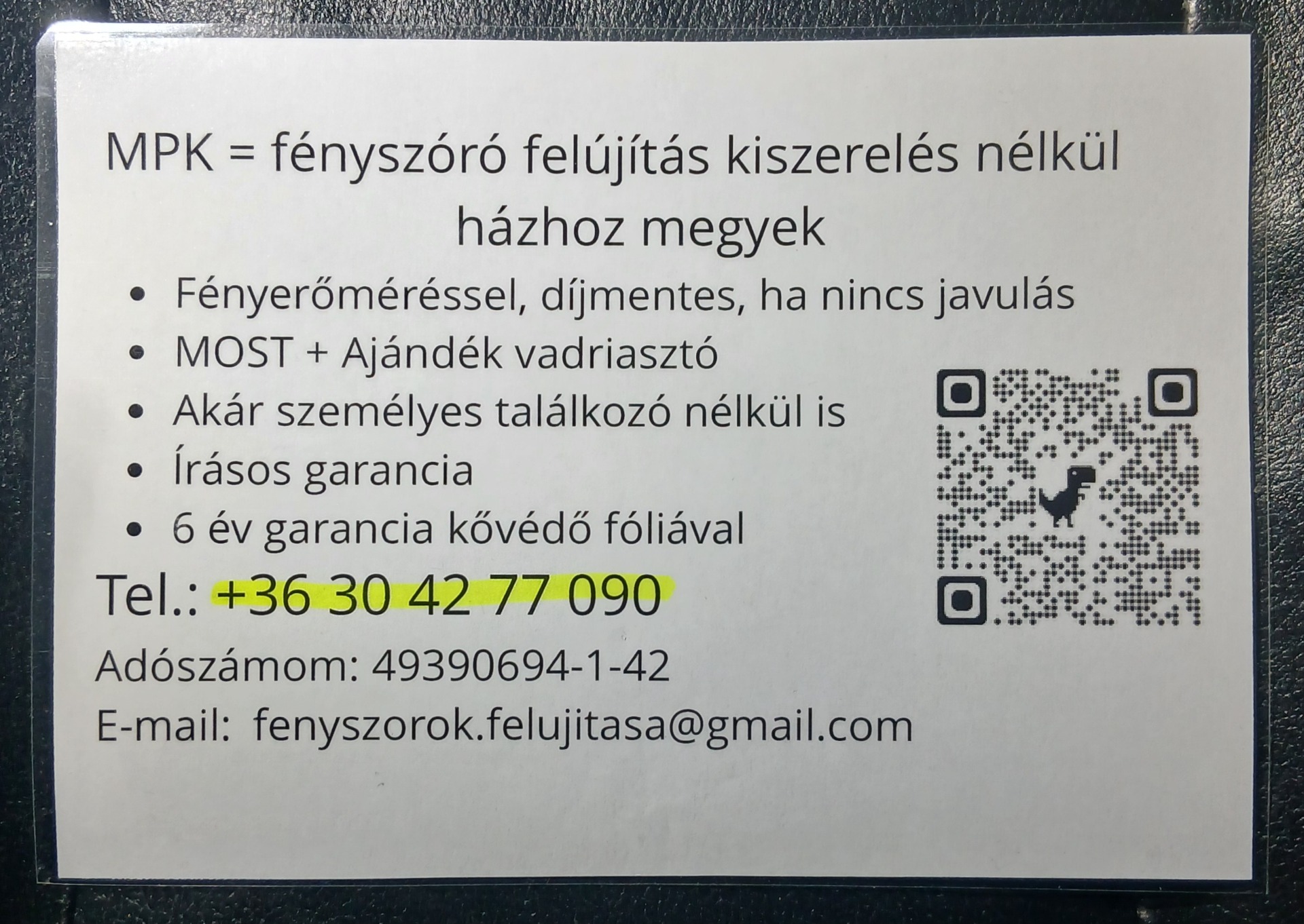 Miért is hasznos egy laminált szórólap? Időálló,vízálló,többszörösen fel lehet használni és ezzel is védjük a természetet.